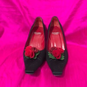 VINTAGE CHIC KITTEN HEEL BY MOSCHINO